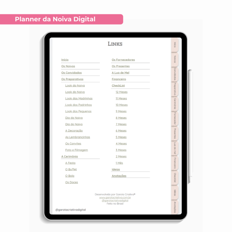 Planner da Noiva Digital Versão Teste - Image 3