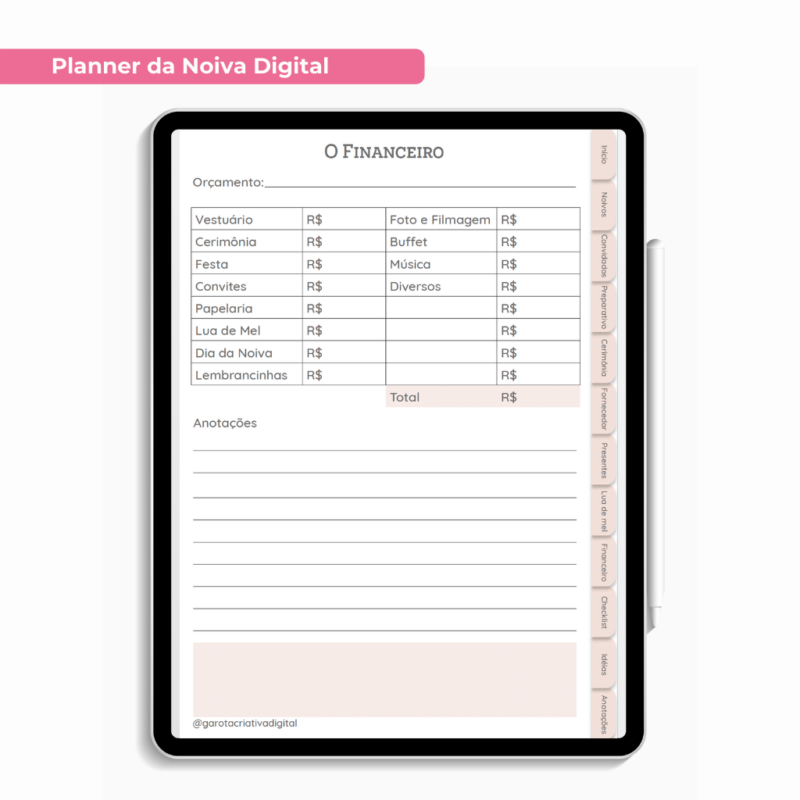 Planner da Noiva Digital Versão Teste - Image 6